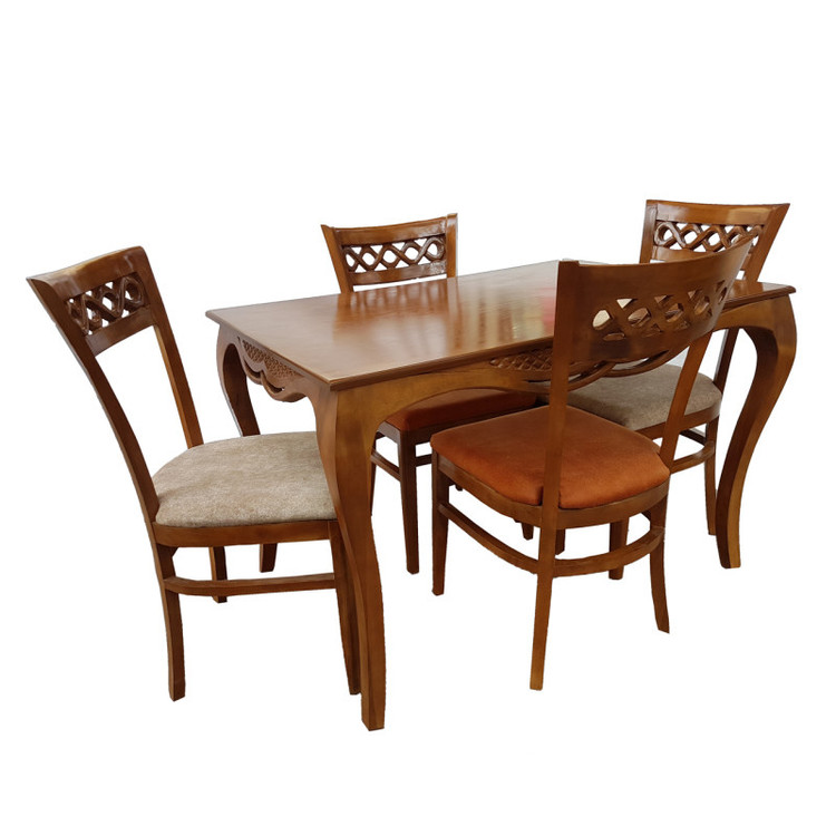 میز وصندلی ناهارخوری 4نفره چوبی